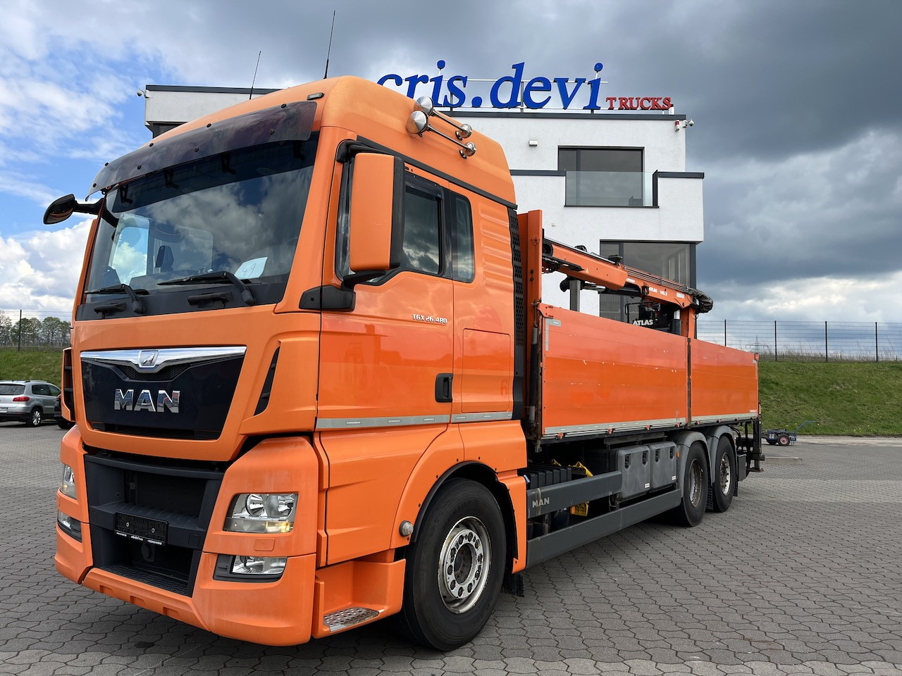 MAN TGX 26.480 6x2 Atlas 145.2 Kran Baustoff AHK - Planbil, Kranbil: bilde 1 MAN TGX 26.480 6x2 Atlas 145.2 Kran Baustoff AHK - Planbil, Kranbil: bilde 1