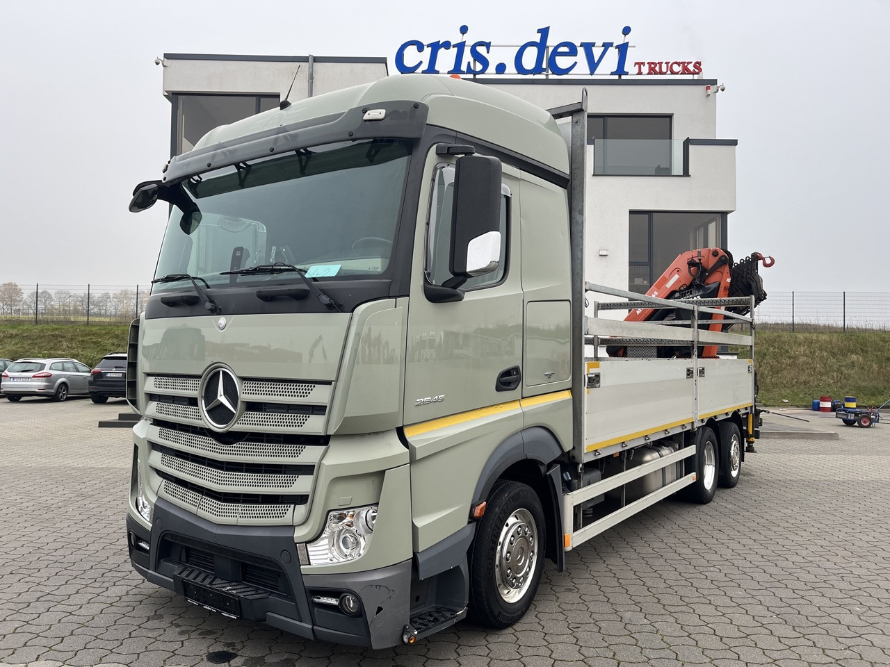 Mercedes-Benz Actros 2545 6x2 Effer - Atlas 265-A6 Lenk- Liftachse - Planbil, Kranbil: bilde 1 Mercedes-Benz Actros 2545 6x2 Effer - Atlas 265-A6 Lenk- Liftachse - Planbil, Kranbil: bilde 1