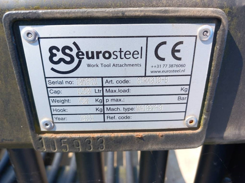 Eurosteel Puinriek WA100 - Skuffe for Bygg og anlegg: bilde 4 Eurosteel Puinriek WA100 - Skuffe for Bygg og anlegg: bilde 4