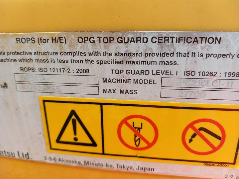 Komatsu PC210LCI-11 - Beltegraver: bilde 3 Komatsu PC210LCI-11 - Beltegraver: bilde 3