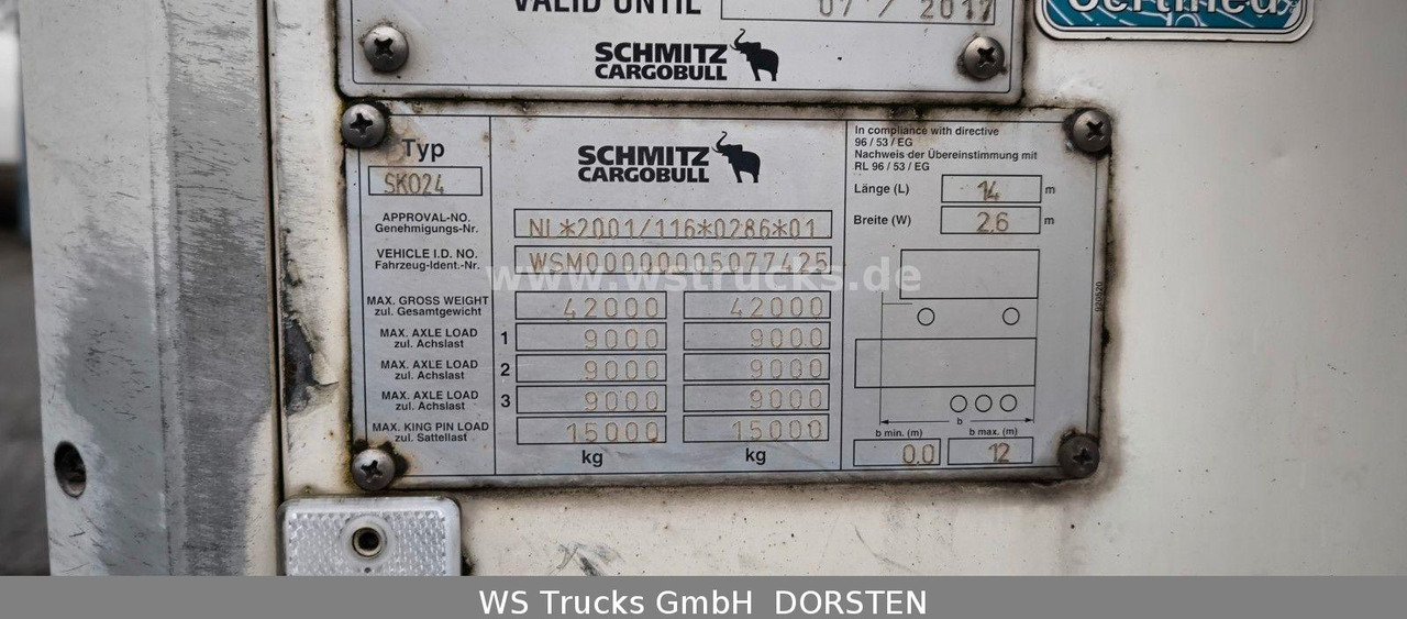 Schmitz Cargobull Kühlauflieger Rohrbahn Hooks | Vector 1850 MT - Skapsemi: bilde 5 Schmitz Cargobull Kühlauflieger Rohrbahn Hooks | Vector 1850 MT - Skapsemi: bilde 5