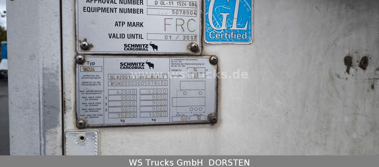 Schmitz Cargobull SKO 24 Kühlauflieger | Vector 1850 MT | LBW - Skapsemi: bilde 4 Schmitz Cargobull SKO 24 Kühlauflieger | Vector 1850 MT | LBW - Skapsemi: bilde 4