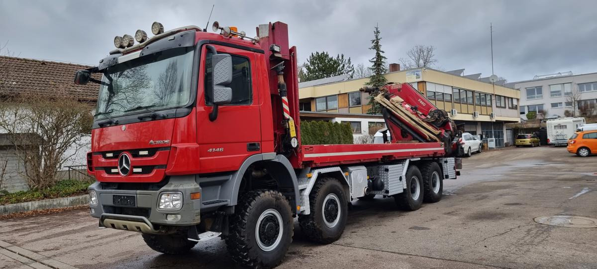 Mercedes Actros 4146 AK 8X8 FASSI 660 EINZELBER SEILWINDE - Planbil, Kranbil: bilde 3 Mercedes Actros 4146 AK 8X8 FASSI 660 EINZELBER SEILWINDE - Planbil, Kranbil: bilde 3