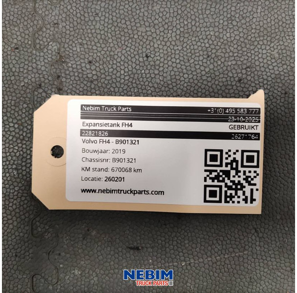 Volvo Volvo - 22821826 - Expansietank FH4 - Reservedeler for Lastebil: bilde 3 Volvo Volvo - 22821826 - Expansietank FH4 - Reservedeler for Lastebil: bilde 3