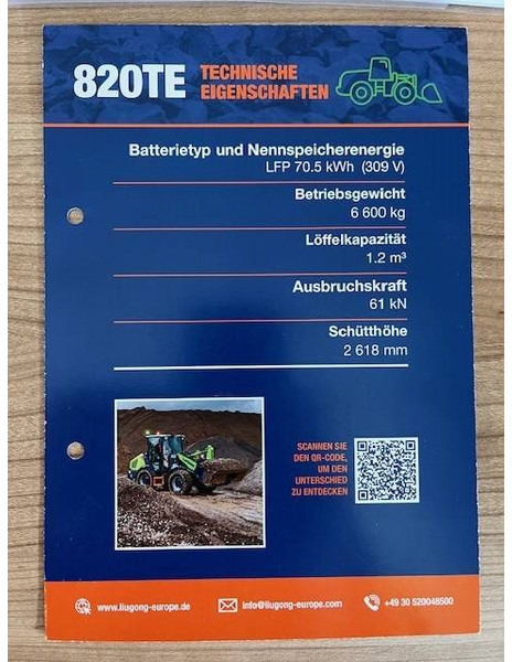 LIUGONG 820 TE vollelektrisch, MIETE / RENTAL (12005253) - Hjullaster: bilde 5 LIUGONG 820 TE vollelektrisch, MIETE / RENTAL (12005253) - Hjullaster: bilde 5