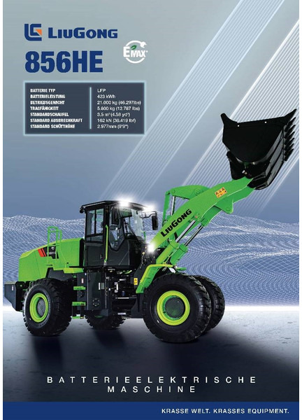 LIUGONG 856 HE vollelektrisch, 21.000 kg, 3.5 cbm - Hjullaster: bilde 1 LIUGONG 856 HE vollelektrisch, 21.000 kg, 3.5 cbm - Hjullaster: bilde 1