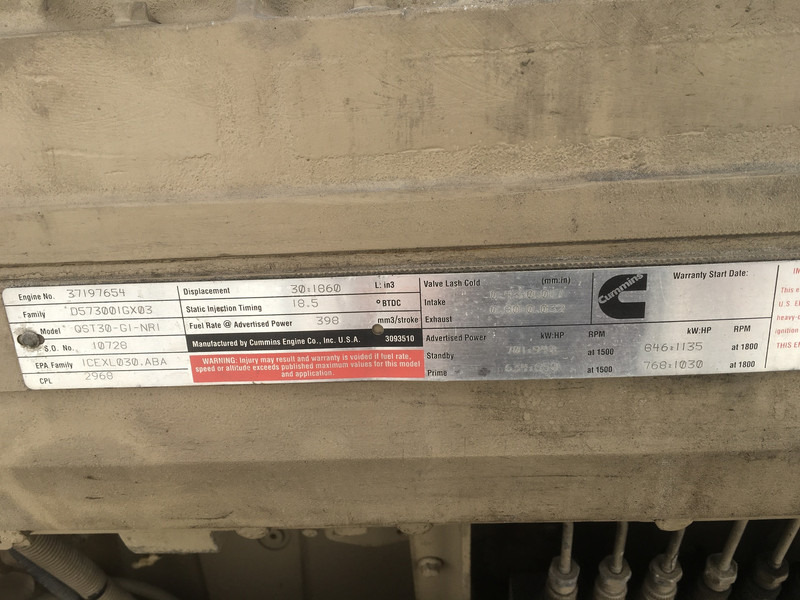 Cummins QST30 USED - Bygg og anlegg: bilde 5 Cummins QST30 USED - Bygg og anlegg: bilde 5