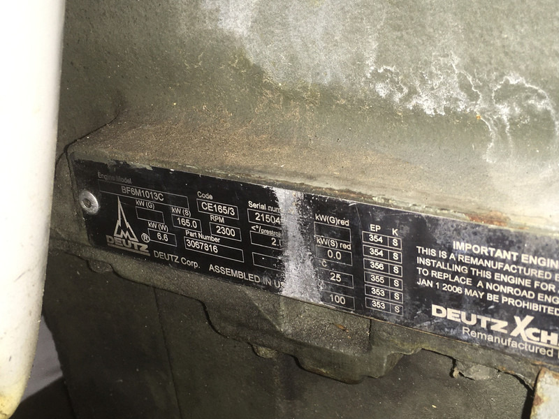 Deutz BF6M1013C USED - Bygg og anlegg: bilde 1 Deutz BF6M1013C USED - Bygg og anlegg: bilde 1