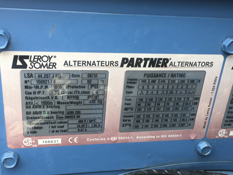 Elektrisk generator John Deere 6068TF220 GENERATOR 120 KVA USED: bilde 6