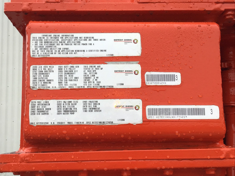 MTU 16V4000 POMP 3600M³/HR USED - Vannpumpe: bilde 5 MTU 16V4000 POMP 3600M³/HR USED - Vannpumpe: bilde 5