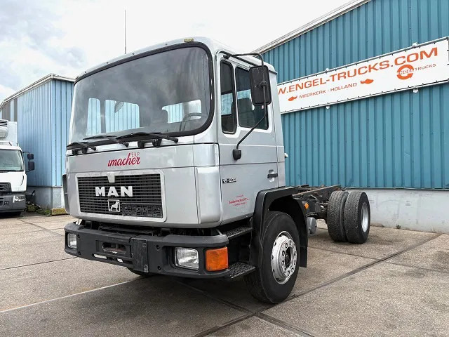MAN 18 18.232 4x2 FULL STEEL CHASSIS (MANUAL GEARBOX / FULL STEEL SUSPENSION / REDUCTION AXLE) - Chassis lastebil: bilde 1 MAN 18 18.232 4x2 FULL STEEL CHASSIS (MANUAL GEARBOX / FULL STEEL SUSPENSION / REDUCTION AXLE) - Chassis lastebil: bilde 1