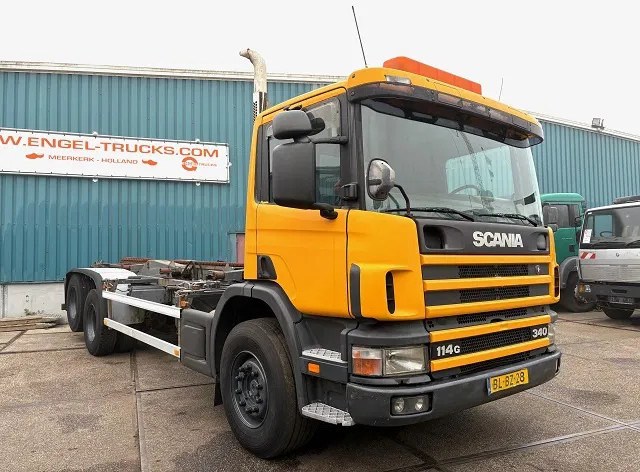 Scania P114-340 6x2 WITH MULTILIFT CONTAINERSYSTEM ONLY 80.500 KM!! ORIGINAL (10 TIRES / FULL STEEL SUSPENSION / 12 GEARS MANUAL GEARBO - Container-transport/ Vekselflak lastebil: bilde 2 Scania P114-340 6x2 WITH MULTILIFT CONTAINERSYSTEM ONLY 80.500 KM!! ORIGINAL (10 TIRES / FULL STEEL SUSPENSION / 12 GEARS MANUAL GEARBO - Container-transport/ Vekselflak lastebil: bilde 2