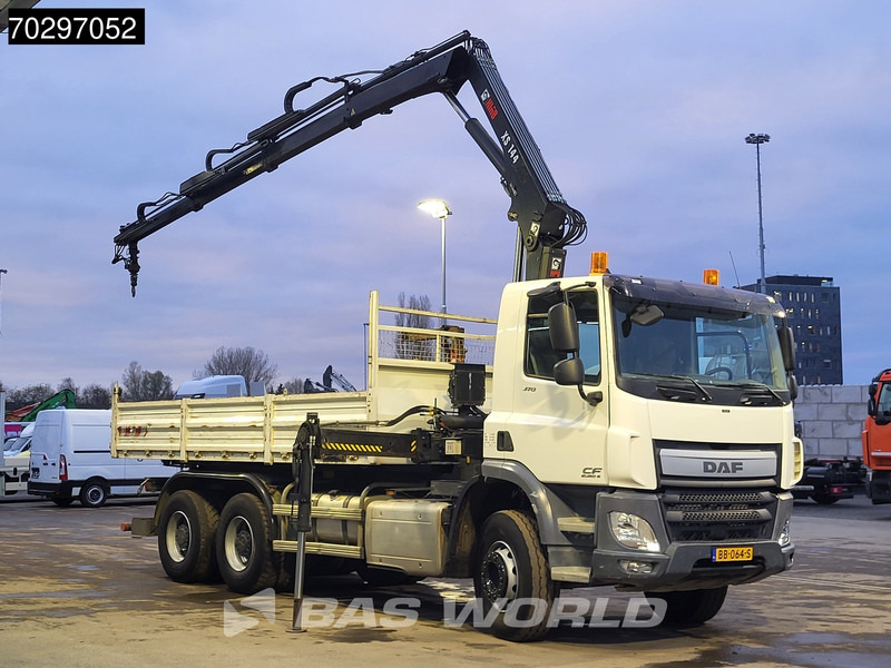 DAF CF 370 CF 6X4 HIAB 144 BS-3 HIDUO Crane Kran 8m3 Tipper Big-Axle Steelsuspension Euro 6 - Tippbil, Kranbil: bilde 3 DAF CF 370 CF 6X4 HIAB 144 BS-3 HIDUO Crane Kran 8m3 Tipper Big-Axle Steelsuspension Euro 6 - Tippbil, Kranbil: bilde 3