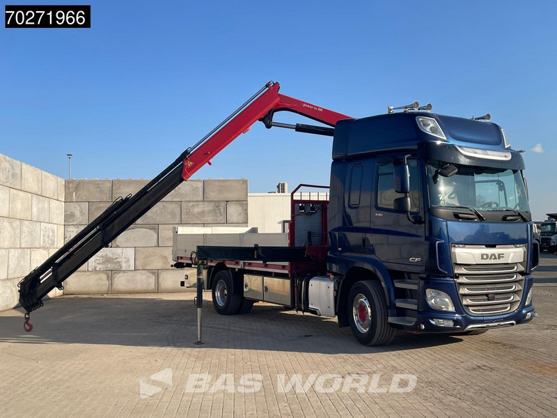 Planbil, Kranbil DAF CF 530 4X2 HMF 1820-RC Kran Crane Retarder Space cab Euro 6: bilde 5