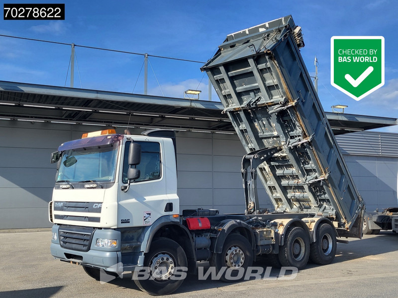 DAF CF85.410 8X4 13m3 Meiller 2-side tipper Big-Axle steel suspension Automatic Euro 4 - Tippbil: bilde 1 DAF CF85.410 8X4 13m3 Meiller 2-side tipper Big-Axle steel suspension Automatic Euro 4 - Tippbil: bilde 1