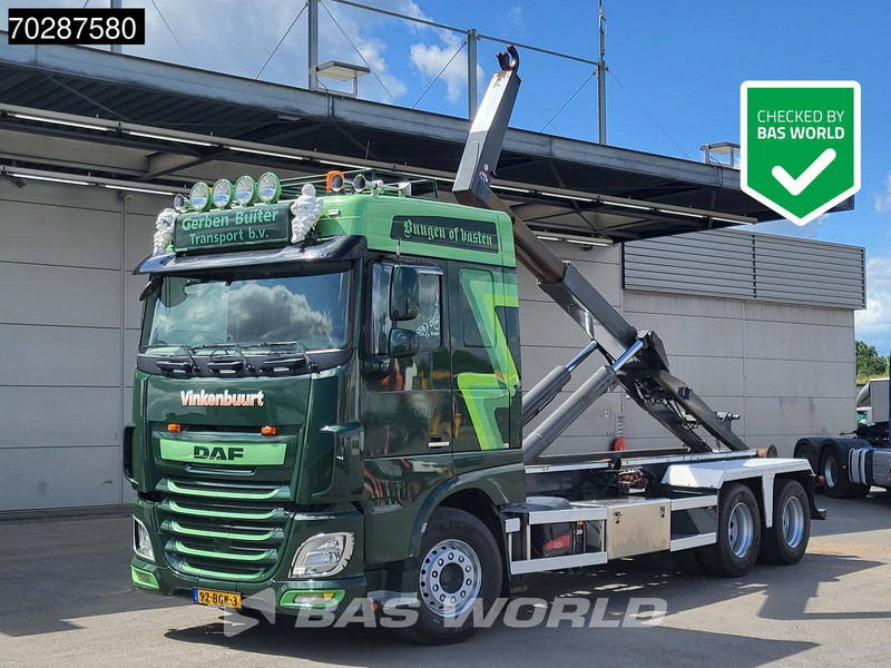 DAF XF 460 XF 6X2 NL-Truck VDL S-25-6400 Hooklift Liftaxle Manual Navi ACC Euro 6 - Krokbil: bilde 1 DAF XF 460 XF 6X2 NL-Truck VDL S-25-6400 Hooklift Liftaxle Manual Navi ACC Euro 6 - Krokbil: bilde 1