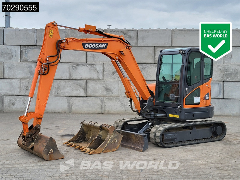 Doosan DX63-3 3 BUCKETS - A/C - Minigraver: bilde 1 Doosan DX63-3 3 BUCKETS - A/C - Minigraver: bilde 1