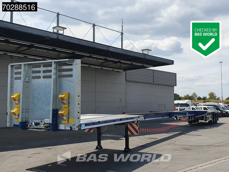 Faymonville MAX210-Z-3AA-13.60-22.5-2.54 3 axles 29M 2x extendable 3x steering axle twistlocks - Åpen semitrailer: bilde 1 Faymonville MAX210-Z-3AA-13.60-22.5-2.54 3 axles 29M 2x extendable 3x steering axle twistlocks - Åpen semitrailer: bilde 1