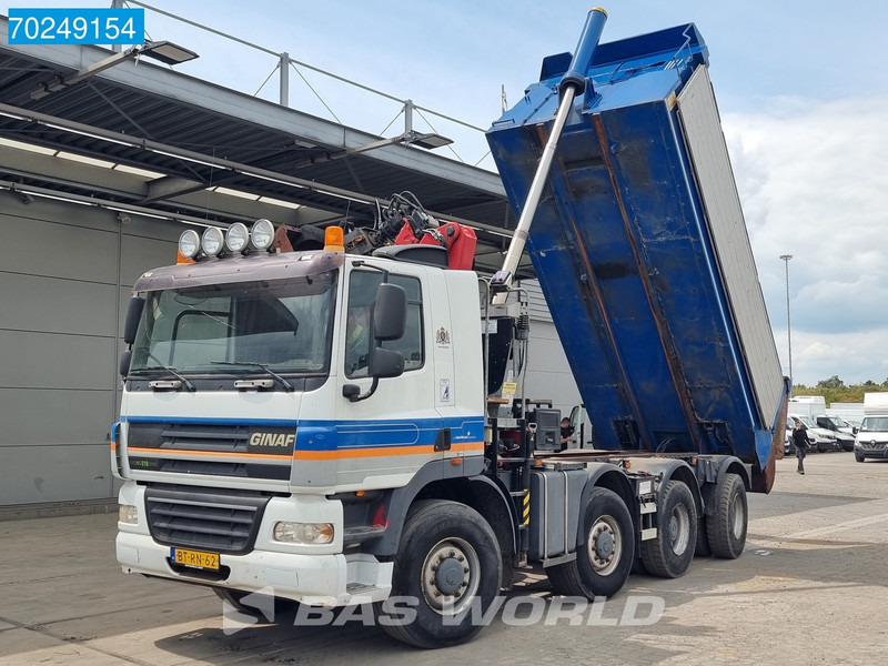 Tippbil, Kranbil Ginaf X4243TS 8X4 NL-Truck HMF 1643-Z2 Kran Big-Axle Lift+Lenkachse Euro 5: bilde 9