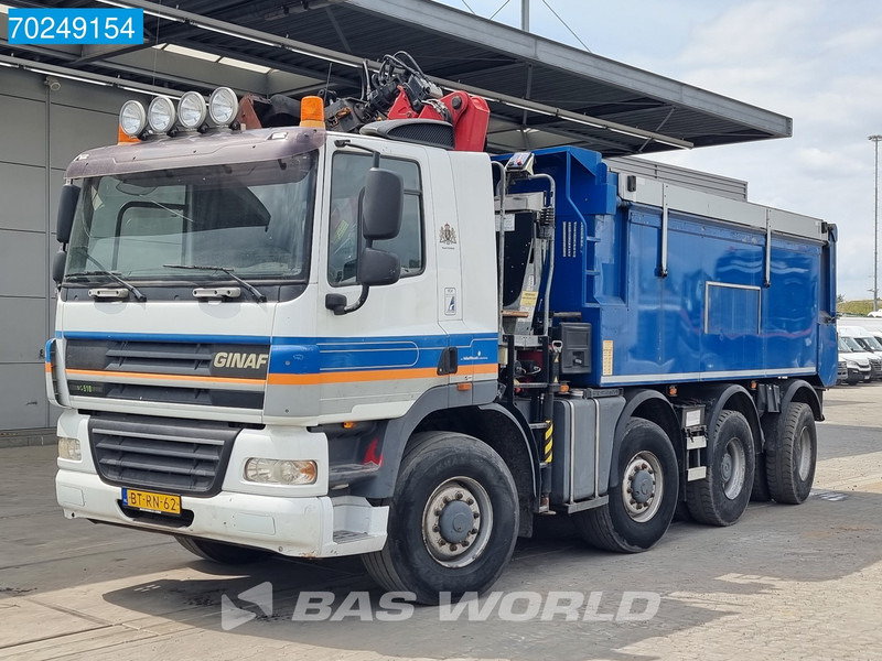 Tippbil, Kranbil Ginaf X4243TS 8X4 NL-Truck HMF 1643-Z2 Kran Big-Axle Lift+Lenkachse Euro 5: bilde 13