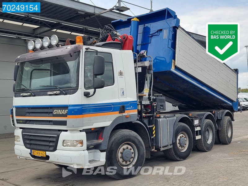 Tippbil, Kranbil Ginaf X4243TS 8X4 NL-Truck HMF 1643-Z2 Kran Big-Axle Lift+Lenkachse Euro 5: bilde 6