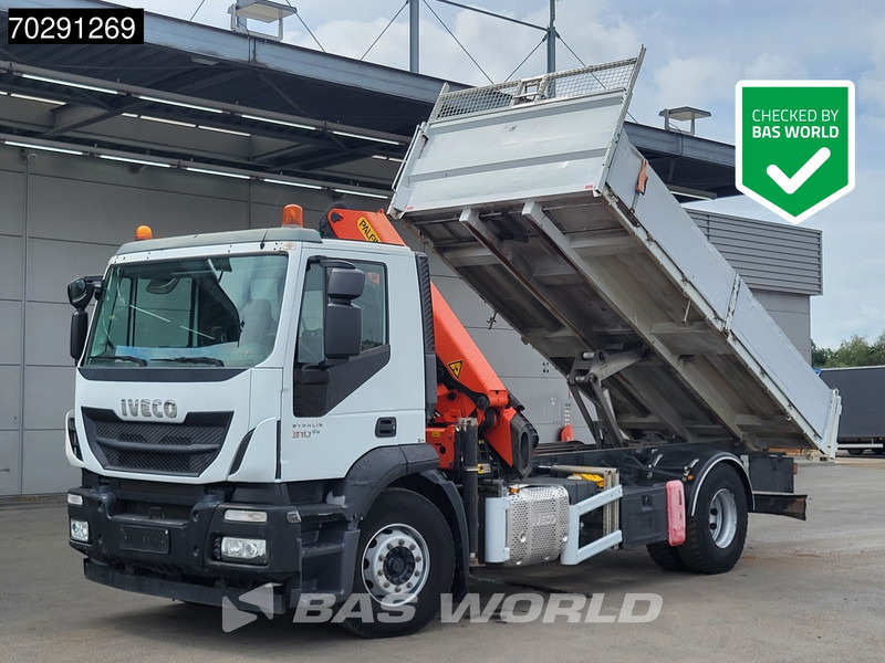 Iveco Stralis 310 4X2 Palfinger PK14002EH Crane Tipper Full Steel Automatic Euro 6 - Tippbil, Kranbil: bilde 1 Iveco Stralis 310 4X2 Palfinger PK14002EH Crane Tipper Full Steel Automatic Euro 6 - Tippbil, Kranbil: bilde 1