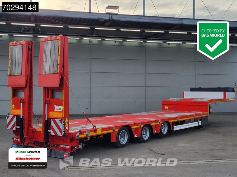 Kässbohrer LB3E 3 axles Steering+Lift Axle Extendable Ramps - Lavloader semitrailer: bilde 1 Kässbohrer LB3E 3 axles Steering+Lift Axle Extendable Ramps - Lavloader semitrailer: bilde 1