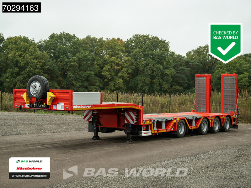 Kässbohrer LB4E 4 axles Hydr. Ramps 620cm-Extendable Lift+ 2x Steering Axle - Lavloader semitrailer: bilde 1 Kässbohrer LB4E 4 axles Hydr. Ramps 620cm-Extendable Lift+ 2x Steering Axle - Lavloader semitrailer: bilde 1