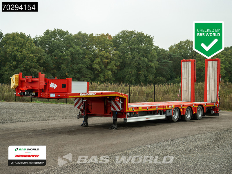 Kässbohrer NEW! Hydraulic Bed 450cm Extendable Lift+Steering Axle - Lavloader semitrailer: bilde 1 Kässbohrer NEW! Hydraulic Bed 450cm Extendable Lift+Steering Axle - Lavloader semitrailer: bilde 1