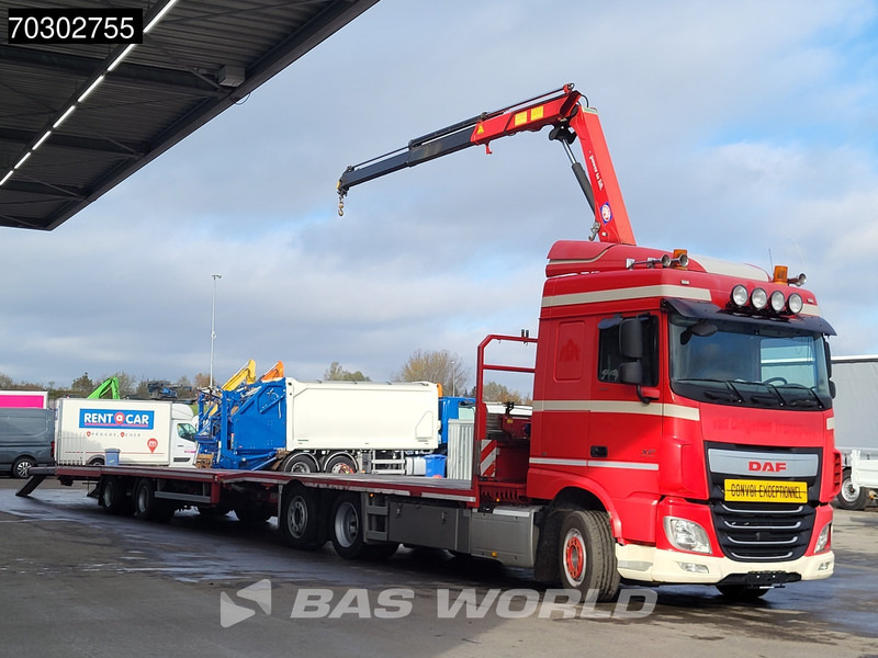DAF XF 440 XF 6X2 NL-Truck Transporter APK HMF 900-K2 crane Winch Lift-Lenkachse Euro 6 - Lastebil, Kranbil: bilde 2 DAF XF 440 XF 6X2 NL-Truck Transporter APK HMF 900-K2 crane Winch Lift-Lenkachse Euro 6 - Lastebil, Kranbil: bilde 2