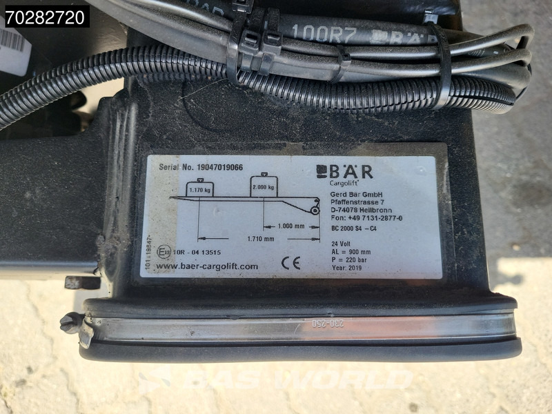 Skapbil MAN TGM 26.320 6X2 2000kg Ladebordwand Automatic Lift+steering axle Navi Euro 6: bilde 13