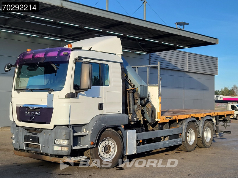Planbil, Kranbil MAN TGS 26.440 6X4 Palfinger PK36002 Crane Retarder Steelsuspension Manual Euro 4: bilde 8