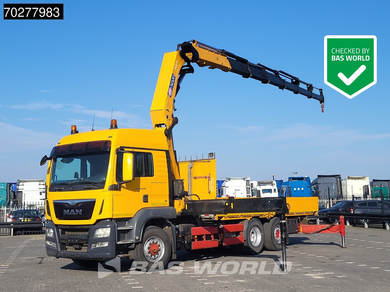 MAN TGS 26.480 6X4 HMF 5020-K6 Crane Kran Hydrodrive Lift+Lenkachse Euro 6 - Planbil, Kranbil: bilde 1 MAN TGS 26.480 6X4 HMF 5020-K6 Crane Kran Hydrodrive Lift+Lenkachse Euro 6 - Planbil, Kranbil: bilde 1
