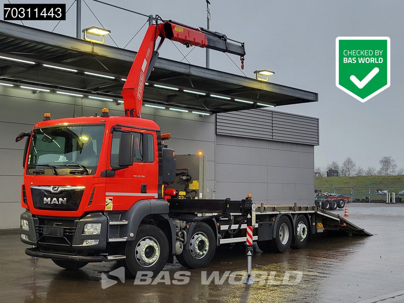 MAN TGS 35.360 8X2 Fassi F235A.0.22 Kran Crane Machine transporter Hydraulic ramp Lift-Asche Euro 6 - Planbil, Kranbil: bilde 1 MAN TGS 35.360 8X2 Fassi F235A.0.22 Kran Crane Machine transporter Hydraulic ramp Lift-Asche Euro 6 - Planbil, Kranbil: bilde 1