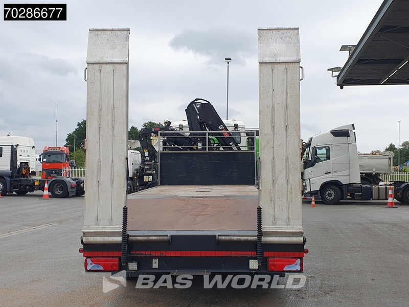 Transporter lastebil, Kranbil MAN TGS 35.360 8X2 HIAB X-Hiduo 158 BS-3 Crane Lift+lenkasche Machine transporter Euro 6: bilde 16