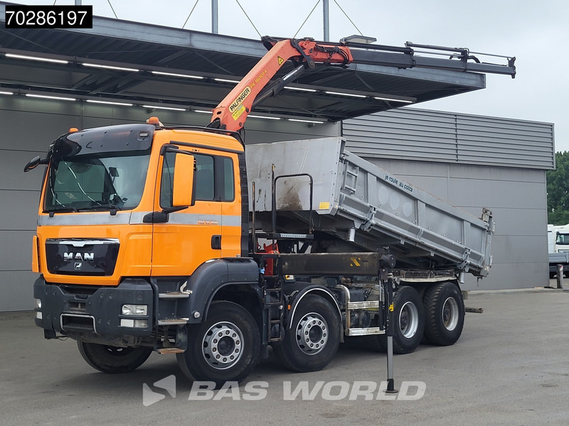 MAN TGS 35.400 8X4 Palfinger PK16001 K Kran Crane Retarder Big-Axle 2-Way tipper Euro 6 - Tippbil, Kranbil: bilde 3 MAN TGS 35.400 8X4 Palfinger PK16001 K Kran Crane Retarder Big-Axle 2-Way tipper Euro 6 - Tippbil, Kranbil: bilde 3