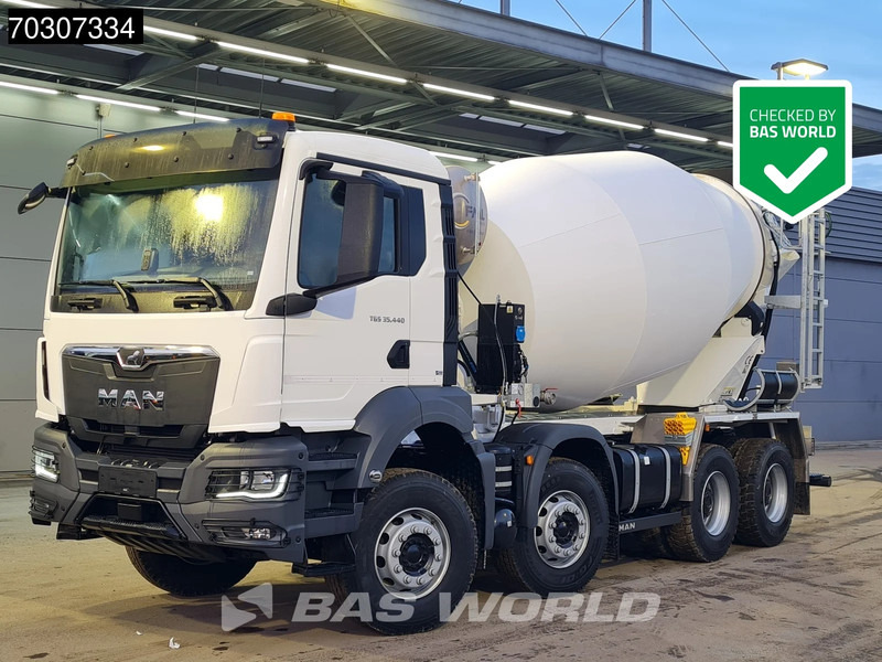 MAN TGS 35.440 TGS 8X4 NEW! 10m3 Mixer Big-Axle Steel suspension Automatic Euro 6 - Betongbil: bilde 1 MAN TGS 35.440 TGS 8X4 NEW! 10m3 Mixer Big-Axle Steel suspension Automatic Euro 6 - Betongbil: bilde 1