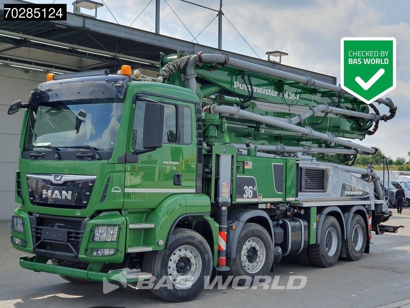 MAN TGS 37.460 8X4 Putzmeister M36-4 Pump Manual Big-Axle Steelsuspension Navi Euro 6 - Betongpumpe: bilde 1 MAN TGS 37.460 8X4 Putzmeister M36-4 Pump Manual Big-Axle Steelsuspension Navi Euro 6 - Betongpumpe: bilde 1
