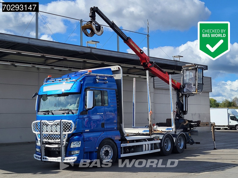 MAN TGX 33.580 TGX 6X4 Palfinger Epsilon Wood crane Holztransport Retarder Navi Xenon Euro 6 - Tømmerbil, Kranbil: bilde 1 MAN TGX 33.580 TGX 6X4 Palfinger Epsilon Wood crane Holztransport Retarder Navi Xenon Euro 6 - Tømmerbil, Kranbil: bilde 1