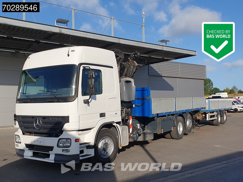Mercedes-Benz Actros 2532 6X2 Truck + Trailer Fassi F330D3 Crane Kran 3-Pedals Euro 3 - Planbil, Kranbil: bilde 1 Mercedes-Benz Actros 2532 6X2 Truck + Trailer Fassi F330D3 Crane Kran 3-Pedals Euro 3 - Planbil, Kranbil: bilde 1