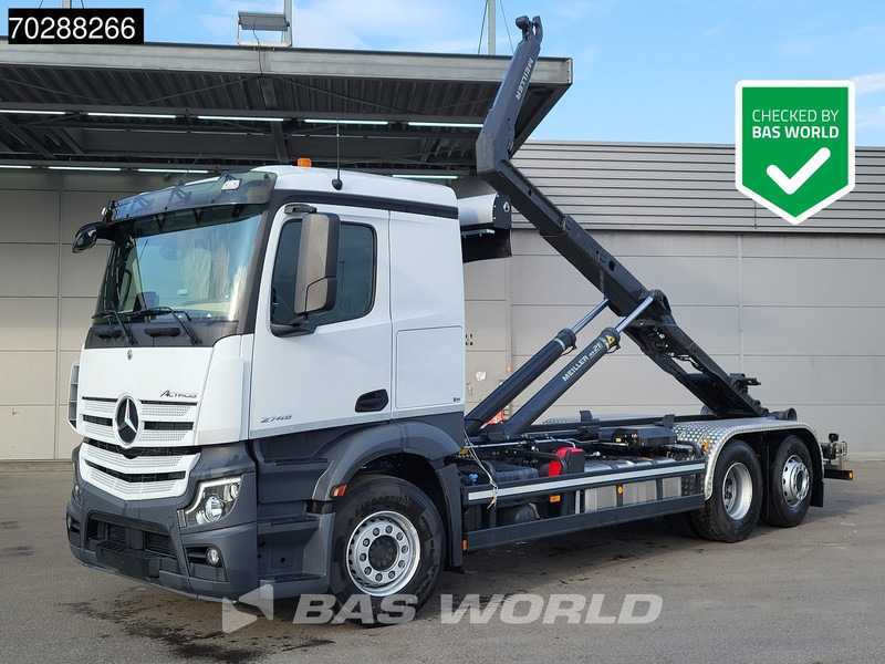 Mercedes-Benz Actros 2745 6X2 New! Meiller RS21.70 Abrollkipper Retarder Lift-Lenk Asche Navi Automatic - Krokbil: bilde 1 Mercedes-Benz Actros 2745 6X2 New! Meiller RS21.70 Abrollkipper Retarder Lift-Lenk Asche Navi Automatic - Krokbil: bilde 1