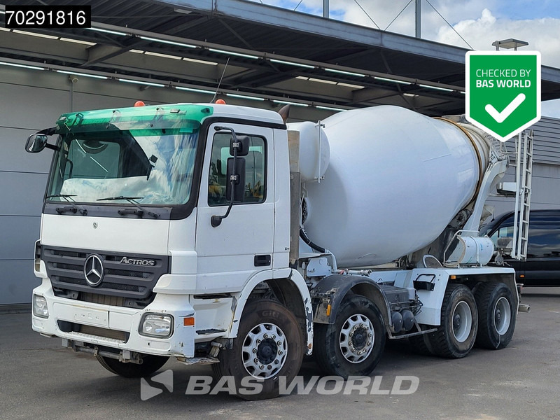 Mercedes-Benz Actros 3236 8X4 9M3 Stetter Mixer Big-Axle 3-Pedals Steelsuspension Euro 3 - Betongbil: bilde 1 Mercedes-Benz Actros 3236 8X4 9M3 Stetter Mixer Big-Axle 3-Pedals Steelsuspension Euro 3 - Betongbil: bilde 1