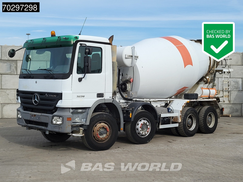 Mercedes-Benz Actros 3236 8X4 9m3 Liebherr 3-Pedals Steelsuspension Big-Axle Euro 3 - Betongbil: bilde 1 Mercedes-Benz Actros 3236 8X4 9m3 Liebherr 3-Pedals Steelsuspension Big-Axle Euro 3 - Betongbil: bilde 1