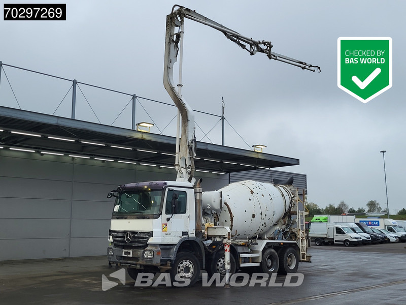 Mercedes-Benz Actros 3241 8X4 7m3 Putzmeister Mixer Big-Axle Steelsuspension Automatic Pompe+Mixer Euro 4 - Betongpumpe: bilde 1 Mercedes-Benz Actros 3241 8X4 7m3 Putzmeister Mixer Big-Axle Steelsuspension Automatic Pompe+Mixer Euro 4 - Betongpumpe: bilde 1