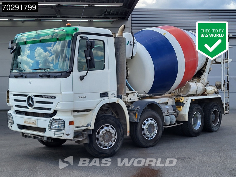 Mercedes-Benz Actros 3241 8X4 9m3 Schwing Stetter Retarder Big-Axle Steelsuspension 3-Pedals Euro 4 - Betongbil: bilde 1 Mercedes-Benz Actros 3241 8X4 9m3 Schwing Stetter Retarder Big-Axle Steelsuspension 3-Pedals Euro 4 - Betongbil: bilde 1