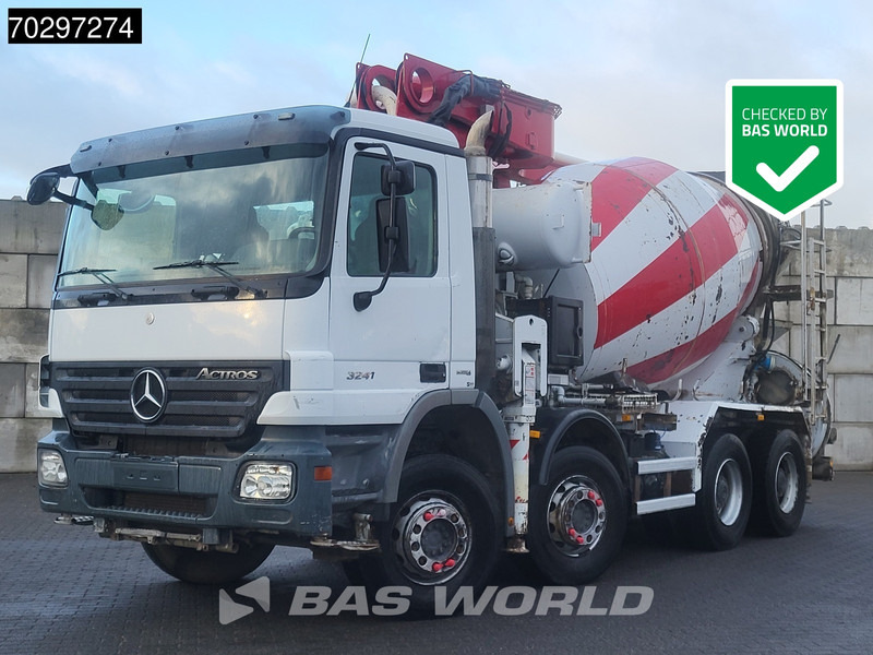 Mercedes-Benz Actros 3241 8X4 Putzmeister M24-3 Pump + 9m3 LIEBHERR Mixer Steelsuspension 3-Pedals Euro 4 - Betongpumpe: bilde 1 Mercedes-Benz Actros 3241 8X4 Putzmeister M24-3 Pump + 9m3 LIEBHERR Mixer Steelsuspension 3-Pedals Euro 4 - Betongpumpe: bilde 1