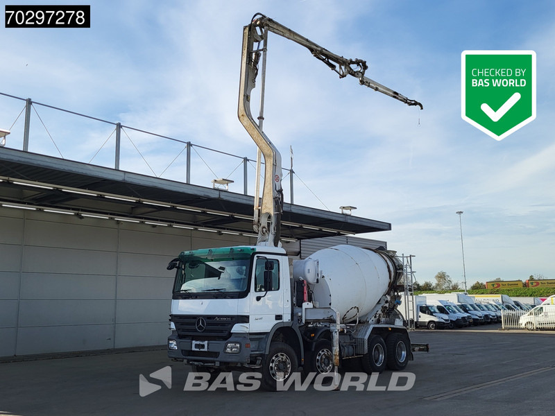 Mercedes-Benz Actros 3241 8X4 Putzmeister TMM 21-G2 PUMI 7m3 Mixer Big-Axle Steelsuspension 3-Pedals Euro 3 - Betongpumpe: bilde 1 Mercedes-Benz Actros 3241 8X4 Putzmeister TMM 21-G2 PUMI 7m3 Mixer Big-Axle Steelsuspension 3-Pedals Euro 3 - Betongpumpe: bilde 1