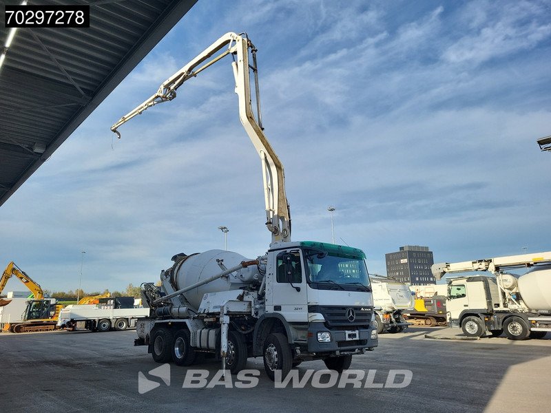 Mercedes-Benz Actros 3241 8X4 Putzmeister TMM 21-G2 PUMI 7m3 Mixer Big-Axle Steelsuspension 3-Pedals Euro 3 - Betongpumpe: bilde 3 Mercedes-Benz Actros 3241 8X4 Putzmeister TMM 21-G2 PUMI 7m3 Mixer Big-Axle Steelsuspension 3-Pedals Euro 3 - Betongpumpe: bilde 3