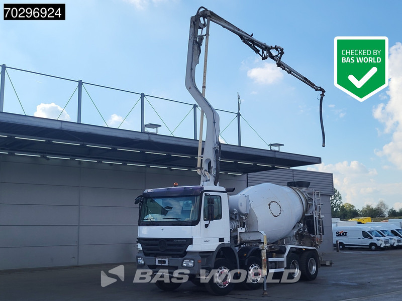 Mercedes-Benz Actros 3241 8X4 Putzmeister TMM 21 PUMI 7m3 Liebherr mixer 3-Pedals Big-Axle Euro 3 - Betongbil: bilde 1 Mercedes-Benz Actros 3241 8X4 Putzmeister TMM 21 PUMI 7m3 Liebherr mixer 3-Pedals Big-Axle Euro 3 - Betongbil: bilde 1