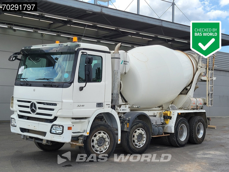 Mercedes-Benz Actros 3241 8X4 Retarder 9m3 Stetter Steelsuspension 3-Pedals Euro 4 - Betongbil: bilde 1 Mercedes-Benz Actros 3241 8X4 Retarder 9m3 Stetter Steelsuspension 3-Pedals Euro 4 - Betongbil: bilde 1
